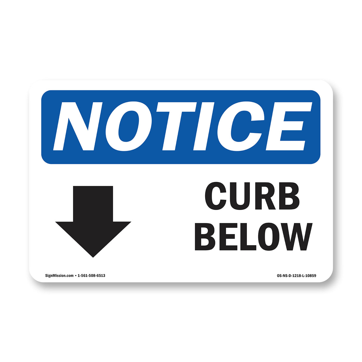 Curb Below [Down Arrow]