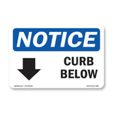 Curb Below [Down Arrow]