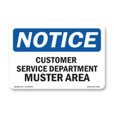 Customer Service Department Muster Area