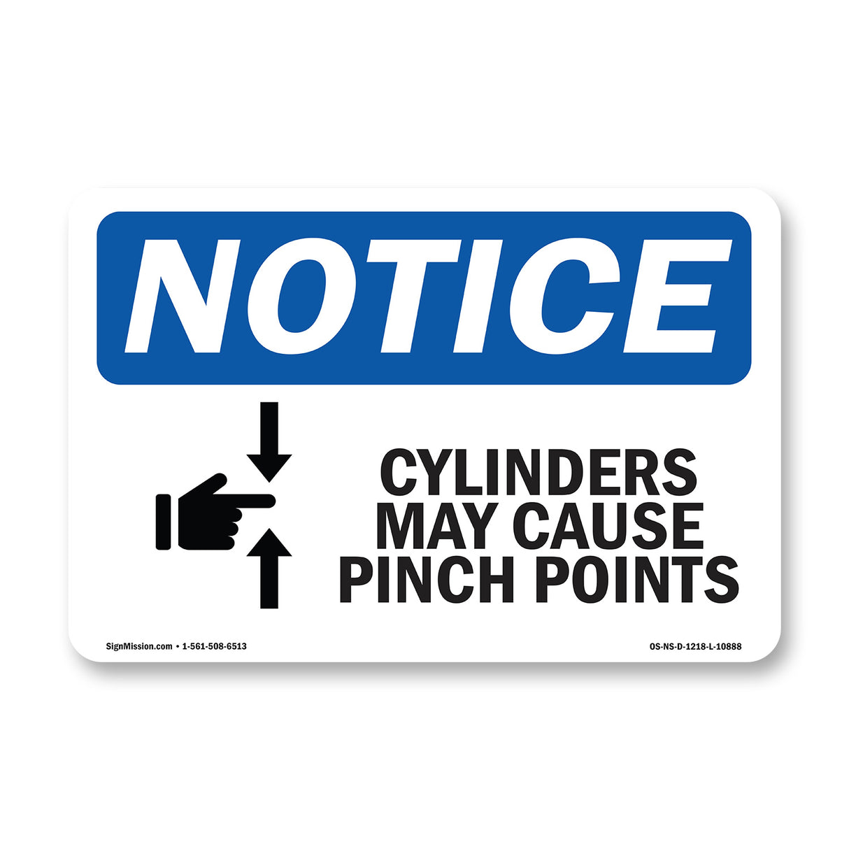 Cylinder May Cause Pinch Points