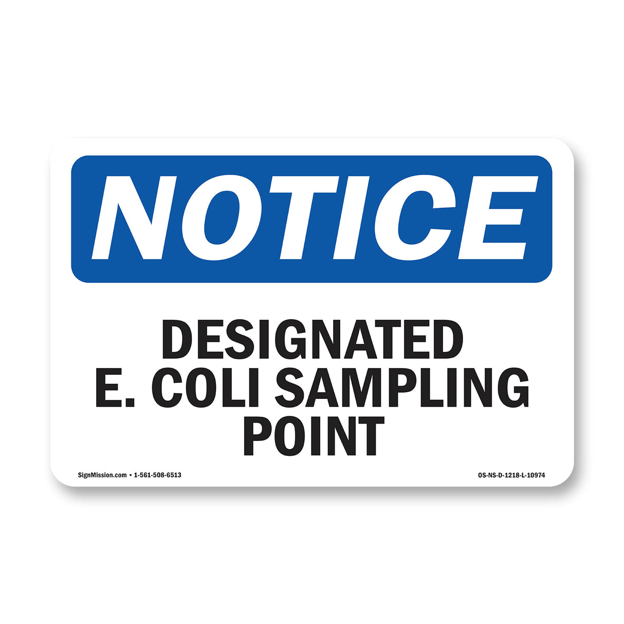 Designated E. Coli Sampling Point