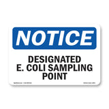 Designated E. Coli Sampling Point