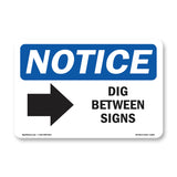 Dig Between Sign [Right Arrow]