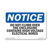 Do Not Climb Over The Enclosure Contains