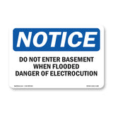 Do Not Enter Basement When Flooded Danger