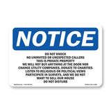 Do Not Knock No Uninvited Or Unexpected