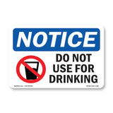 Do Not Use For Drinking