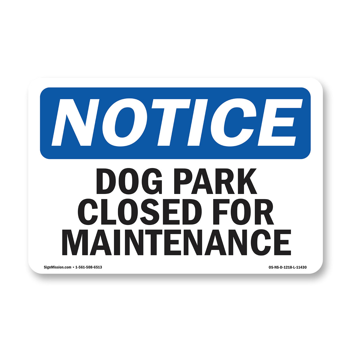 Dog Park Closed For Maintenance