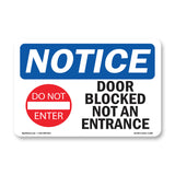 Door Blocked Not An Entrance