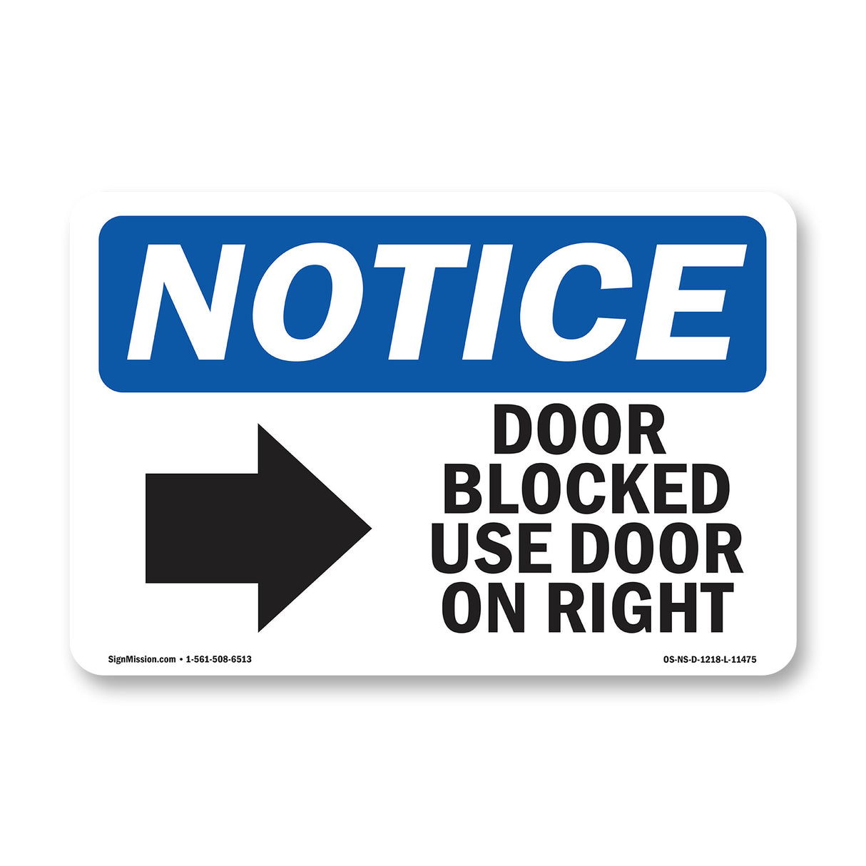 Door Blocked Use Door On Left