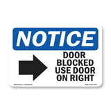 Door Blocked Use Door On Left
