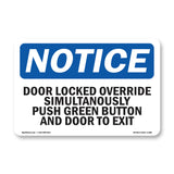Door Lock Override Simultaneously Push Green