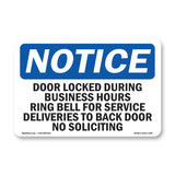 Door Locked During Business Hours Ring Bell