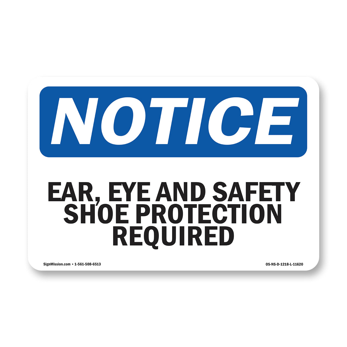 Ear, Eye And Safety Shoe Protection Required