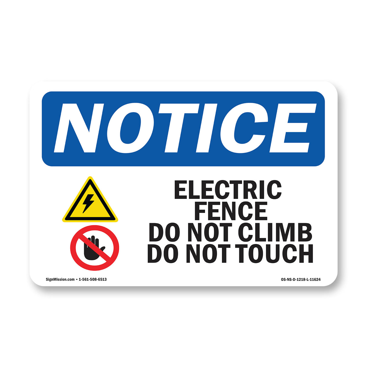 Electric Fence Do Not Climb