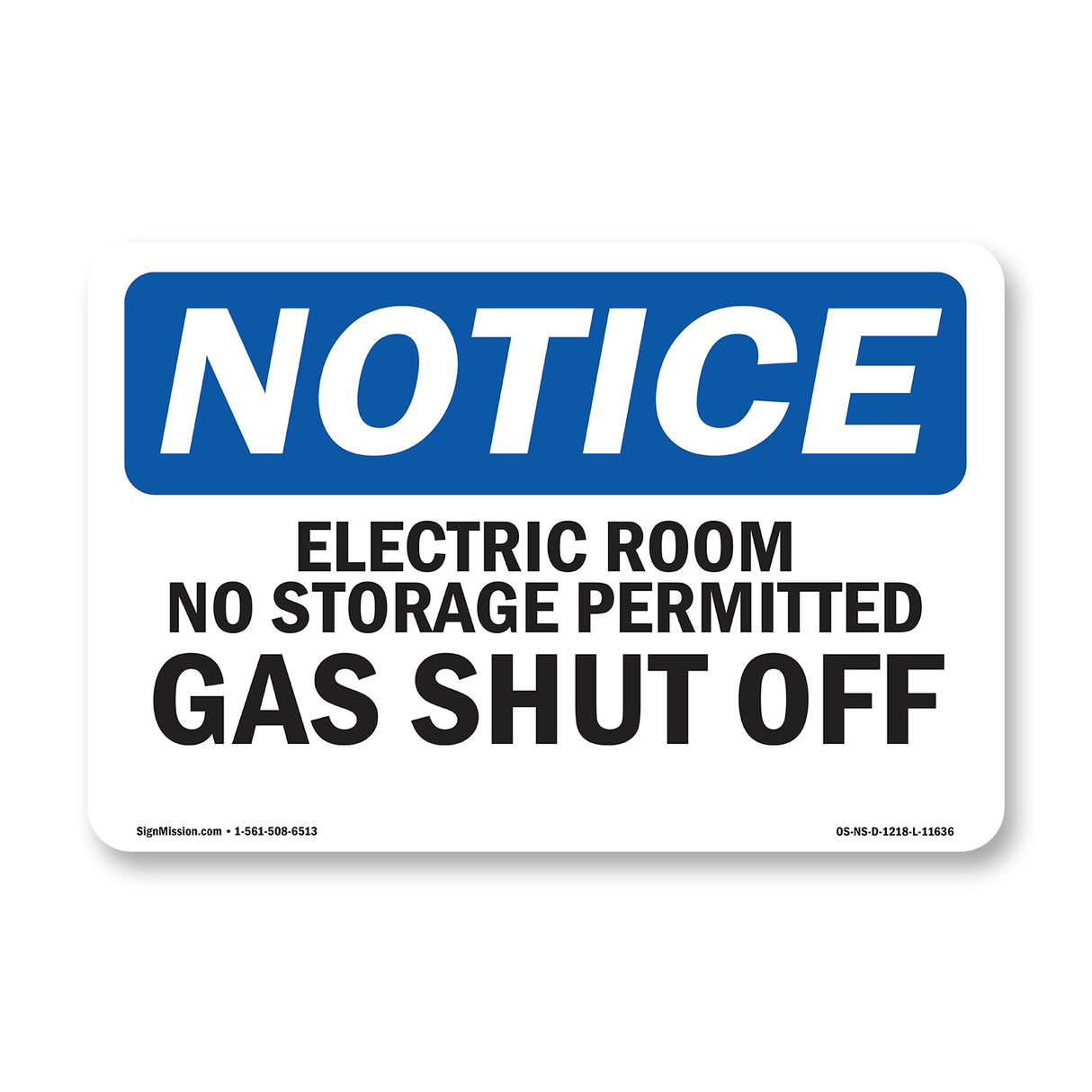Electric Room No Storage Permitted Gas Shutoff