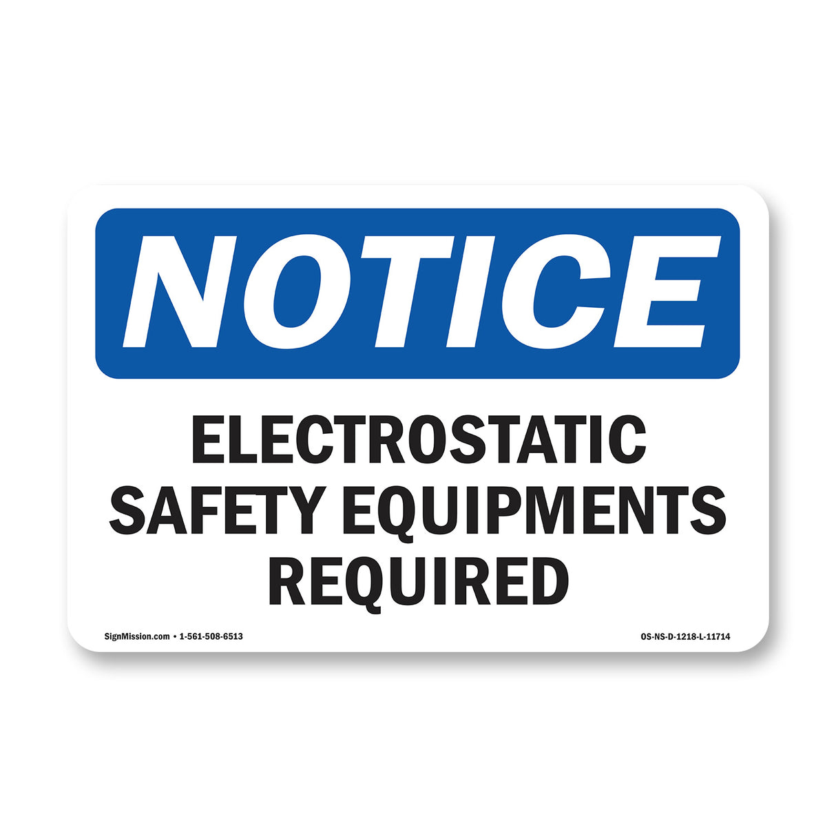 Electrostatic Safety Equipment Required