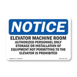 Elevator Machine Room Authorized Personnel