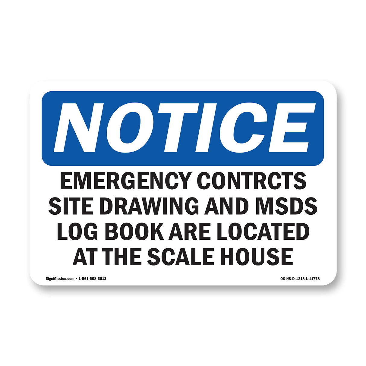 Emergency Contacts Site Drawing And MSDS