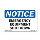 Emergency Equipment Shut Down, Off Only