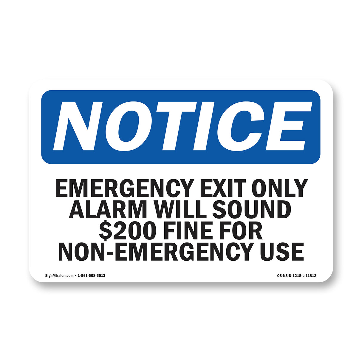 Emergency Exit Only Alarm Will