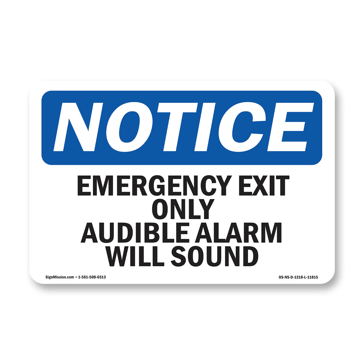 Emergency Exit Only Audible Alarm