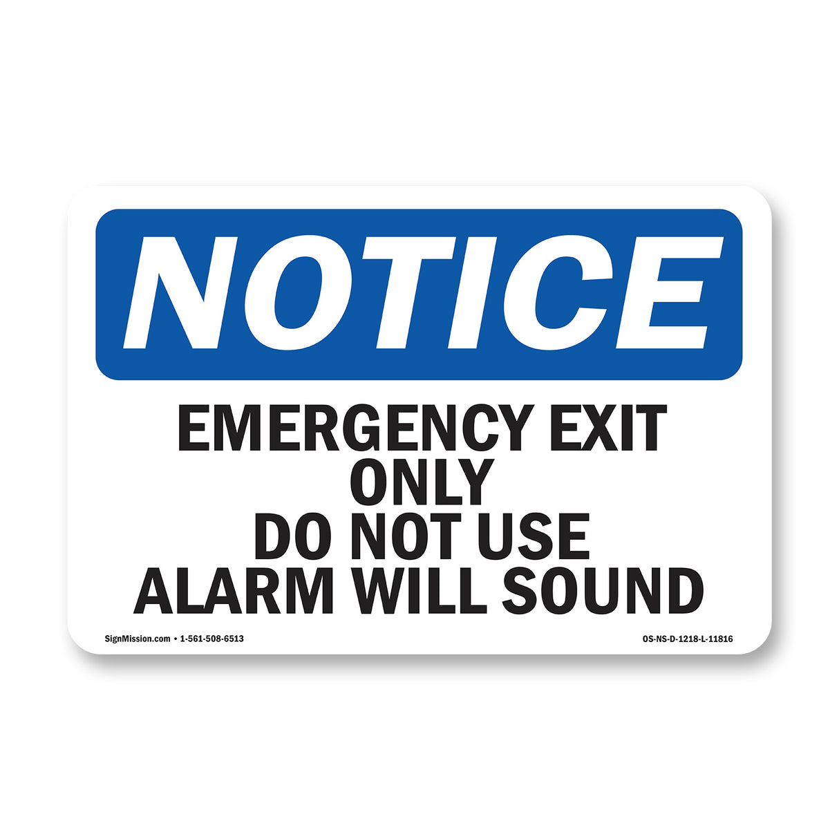 Emergency Exit Only Do Not Use Alarm Will Sound