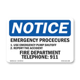 Emergency Procedures 1. Use Emergency Pump