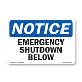 Emergency Shutoff Below