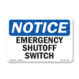 Emergency Shutoff Switch Sign