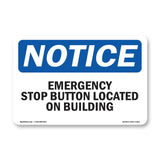 Emergency Stop Button Located On Building