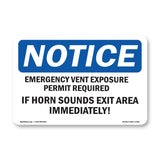 Emergency Venting Exposure Permit Required
