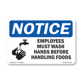 Employees Must Wash Hands Before