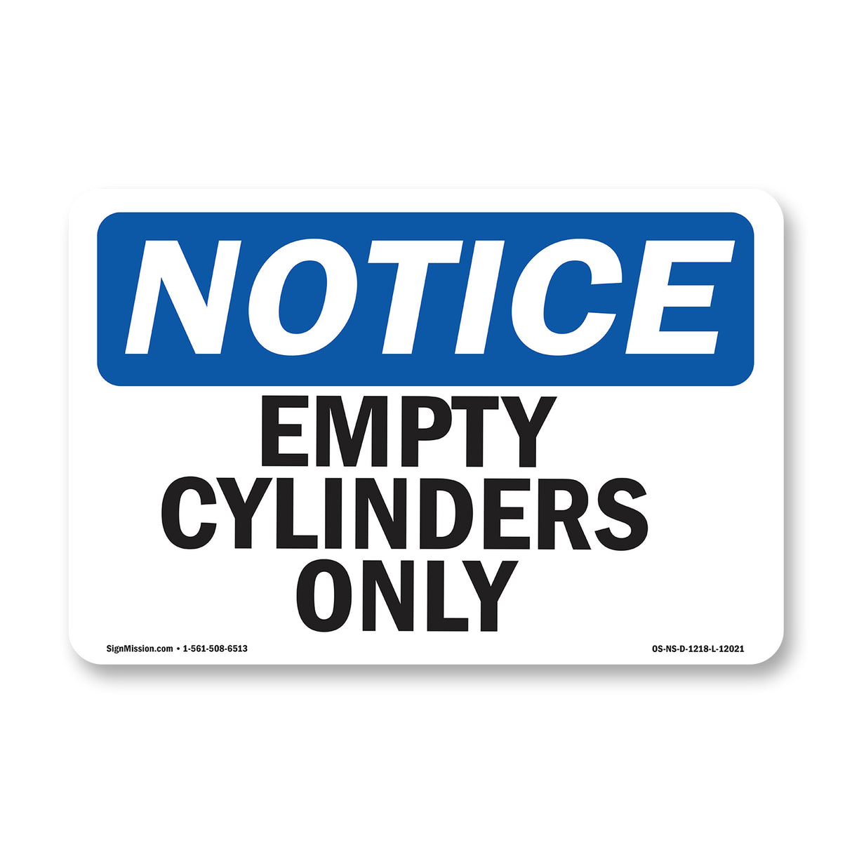 Empty Cylinders Only