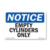 Empty Cylinders Only