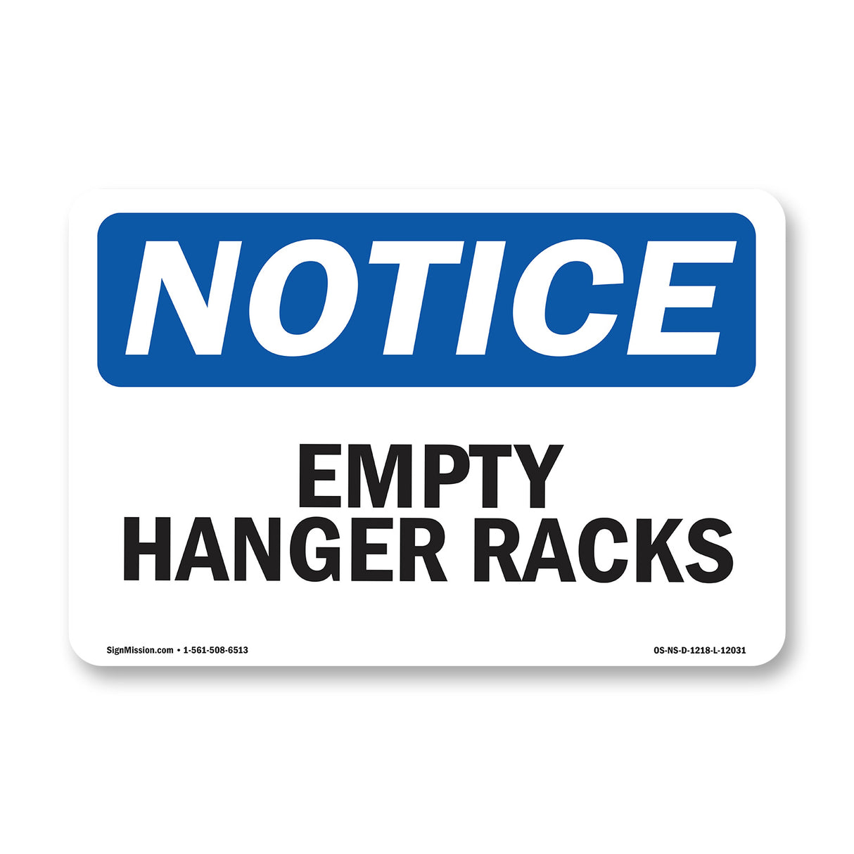 Empty Hanger Racks