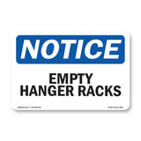 Empty Hanger Racks