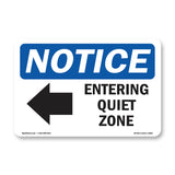 Entering Quiet Zone [Left Arrow]