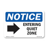 Entering Quiet Zone [Right Arrow]