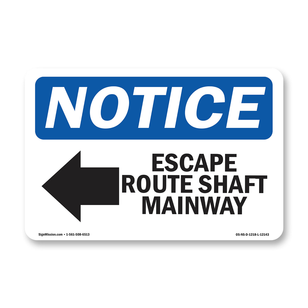 Escape Route Shaft Manway [Left Arrow]