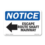 Escape Route Shaft Manway [Left Arrow]