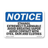 Ethanol Extremely Flammable Avoid Breathing