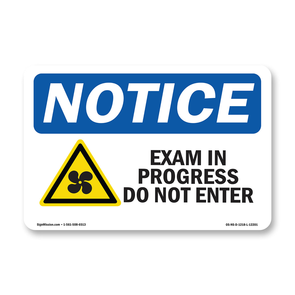 Exam In Progress Do Not Enter