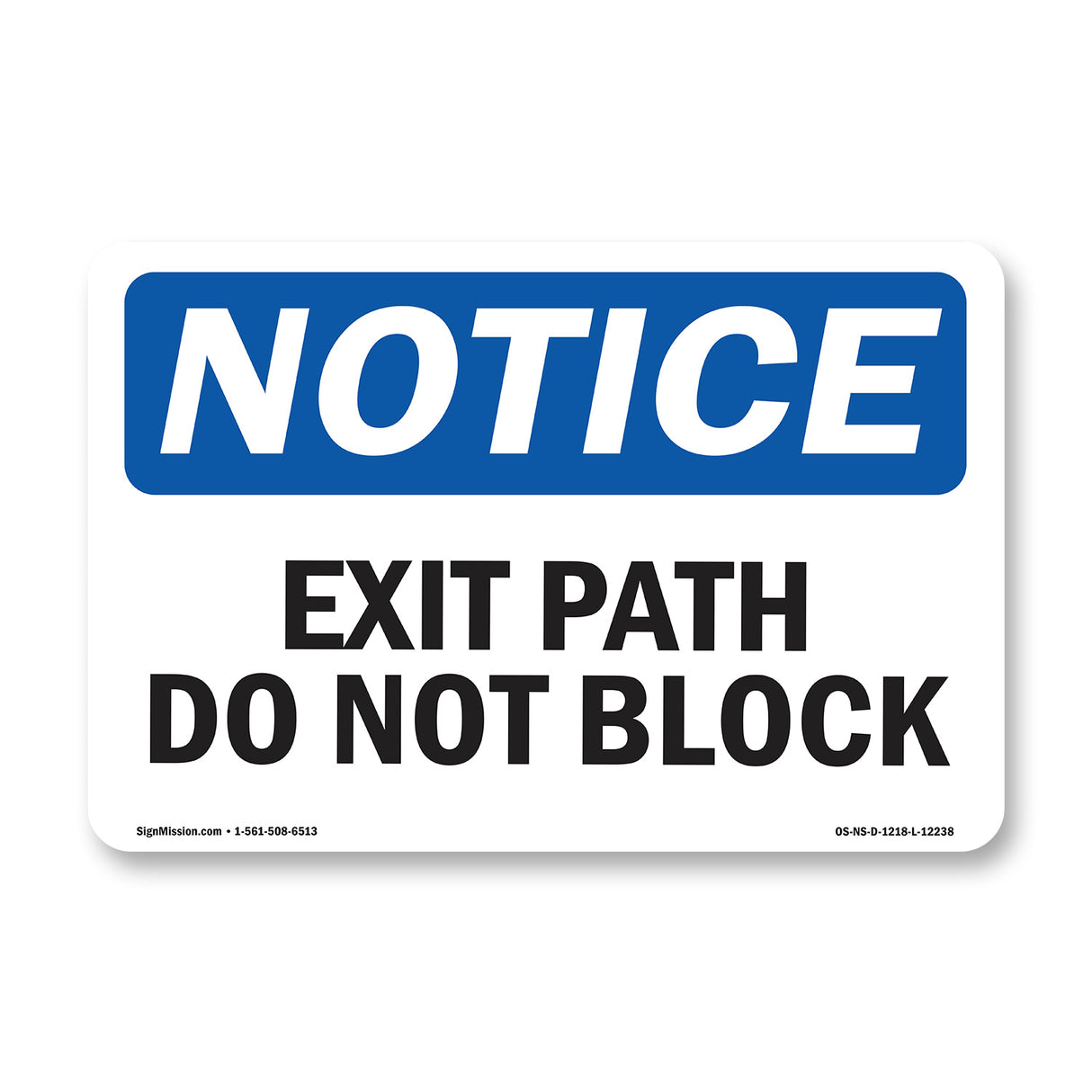 Exit Path Do Not Block