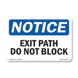 Exit Path Do Not Block