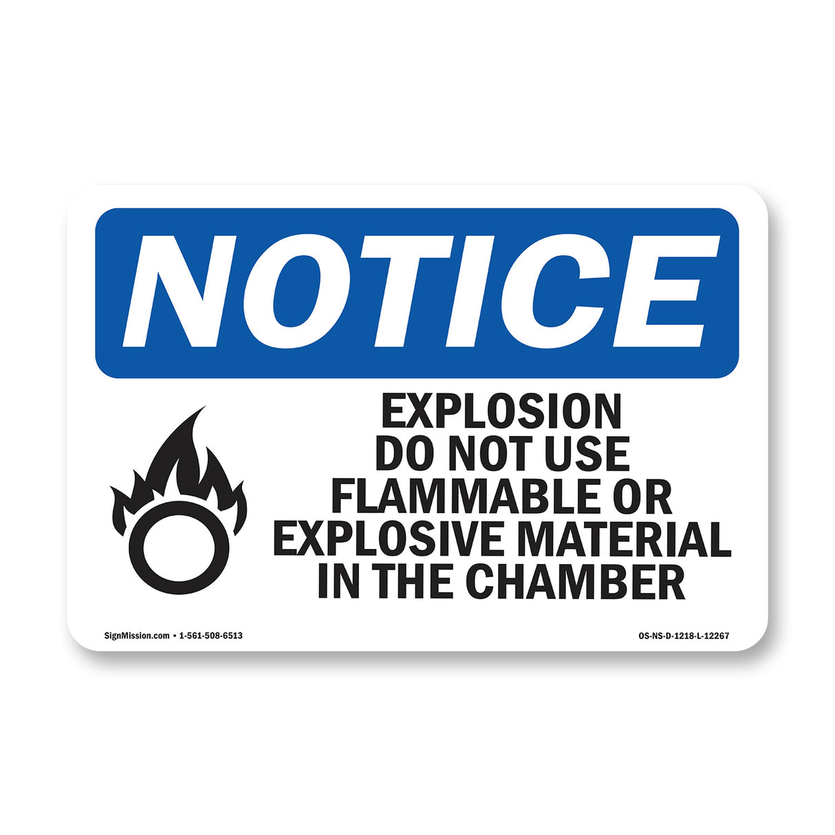 Explosion Do Not Use Flammable