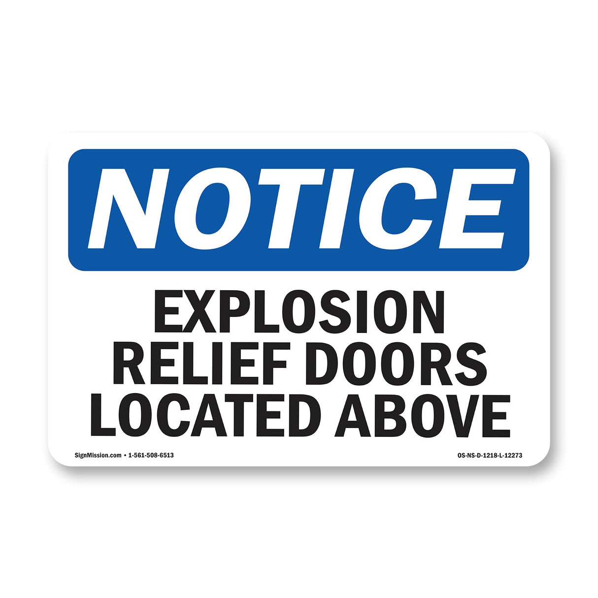 Explosion Relief Doors Located Above Sign