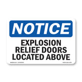 Explosion Relief Doors Located Above Sign