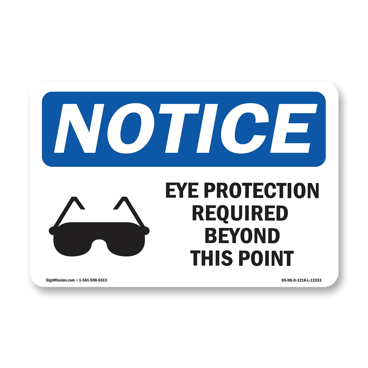 Eye Protection Required Beyond