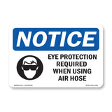 Eye Protection Required Sign With Symbol